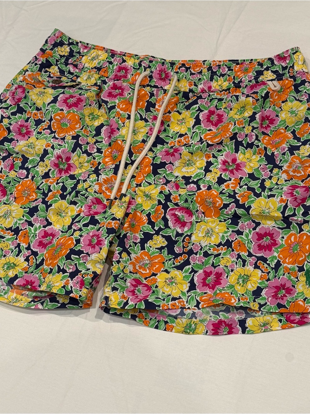Polo Ralph Lauren Swim Trunks Men's XL Floral AOP Hawaiian Board Shorts Casual